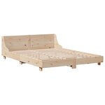 vidaXL Cadre de lit sans matelas 135x190 cm bois de pin massif