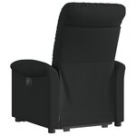 vidaXL Fauteuil inclinable noir tissu