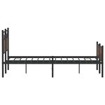 vidaXL Cadre de lit sans matelas chêne marron 137x190 cm