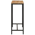 vidaXL Table console 110x30x75 cm bois de manguier massif brut et fer
