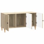 vidaXL Meuble TV Chêne Sonoma 99 x 34 5 x 50 cm Bois d'ingénierie