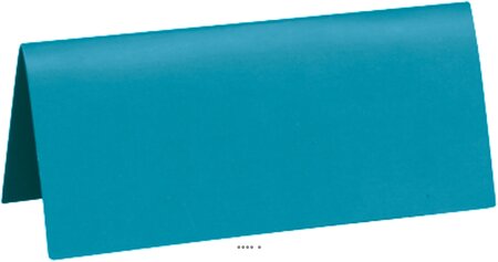 Marque place x10 turquoise en carton 3 x 7 cm - couleur: bleu turquoise