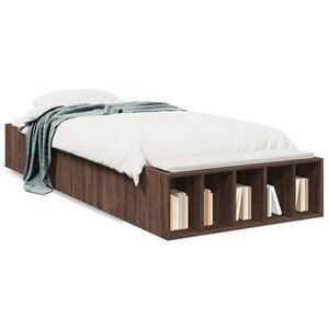 vidaXL Cadre de lit sans matelas chêne marron 90x190 cm