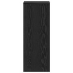 Armoire à chaussures vidaXL en chêne noir 31 5x35x90 cm en bois reconstitué