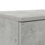 Tiroirs de lit vidaXL Gris Béton 180x36 5x16 5 cm en Bois d'Ingénierie