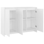 vidaXL Buffet Blanc 102x33x75 cm Bois d'ingénierie