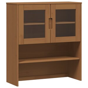 vidaXL Hutch MOLDE Caramel 90 x 35 x 100 cm Bois de pin massif