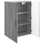 vidaXL Armoire Murale Sonoma gris 66 x 34 5 x 90 cm Bois d'ingénierie