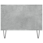 vidaXL Table basse gris béton 102x50x40 cm bois d'ingénierie