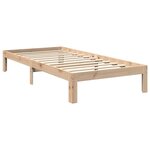 vidaXL Lit bibliothèque sans matelas 100x200 cm bois massif de pin