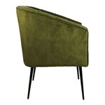 HSM Collection Chaise de salle à manger Chester Vert olive