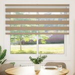 vidaXL Store zèbre marron sable largeur du tissu 155 9 cm polyester
