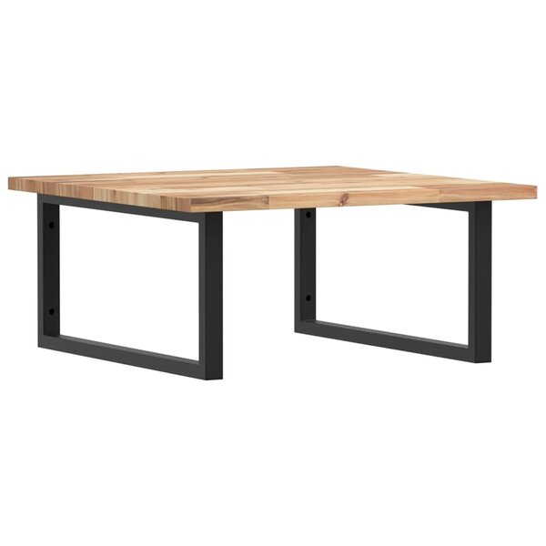 vidaXL Étagère de vasque murale acier et bois massif d'acacia