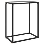 vidaXL Table console Transparent 60x35x75 cm Verre trempé