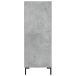 vidaXL Bibliothèque gris béton 69 5x32 5x90 cm bois d'ingénierie