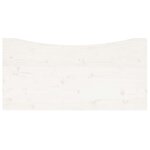 vidaXL Dessus de bureau blanc 100x60x2 5 cm bois massif de pin
