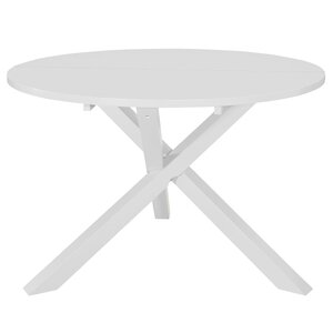 vidaXL Table à manger Blanc 120x75 cm MDF