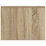 vidaXL Table basse Chêne Sonoma 90 x 50 x 37 cm Bois d'ingénierie