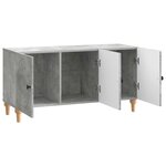 vidaXL Meuble TV 99 x 34 5 x 50 cm Gris béton Bois d'ingénierie
