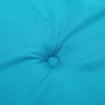 vidaXL Coussin de banc de jardin turquoise 150x50x4 cm tissu oxford