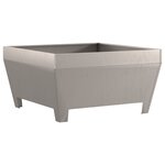 Foyer carré vidaXL 80x80x43 cm en acier anti-météo