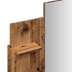 vidaXL Coiffeuse avec miroir vieux bois 96x39x142 cm