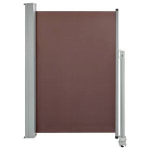 vidaXL Auvent latéral rétractable de patio 120x300 cm Marron