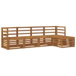 vidaXL Ensemble de canapés d'extérieur 5 Pièces Naturel