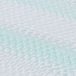 vidaXL Coussins de Matelas Blanc et vert 90 x 190 cm