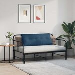 vidaXL Coussin de Dos Bleu 120 x 19 x 50 cm tissu