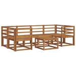 vidaXL Ensemble de canapés d'extérieur 7 Pièces Naturel