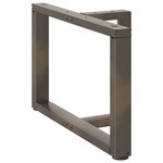 vidaXL Pieds de table basse en T  2 pièces  noir  70 x 25 x (42-43) cm  acier
