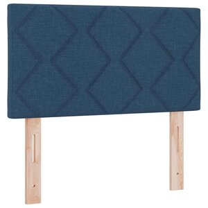 vidaXL Tête de Lit en Tissu Géométrique Bleu 80 cm tissu