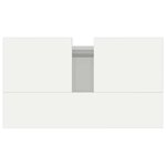 vidaXL Armoire de bain blanc brillant 58x33x60 cm bois d'ingénierie