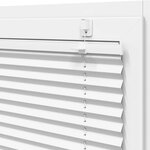 vidaXL Store plissé blanc 95x100 cm largeur du tissu 94 4 cm polyester