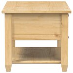 vidaXL Table basse avec tiroirs Corona 85x50x45 cm bois de pin massif