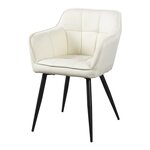 Chaise de salle à manger 81 x 57 x 53 cm beige 03_0009199