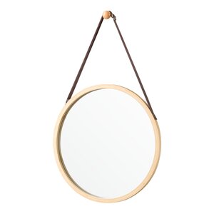 Miroir mural avec cadre en bambou 35 cm 03_0007893