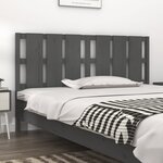 Vidaxl tête de lit gris 165 5x4x100 cm bois massif de pin