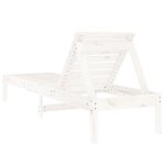 vidaXL Chaises longues 2 Pièces blanc 199 5x60x74 cm bois massif de pin