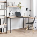 vidaXL Table de salle à manger / Table de repas Naturel