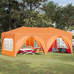 vidaXL Tente de fête pop-up 575 x 288 x 245 cm Orange Tissu Oxford