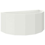 vidaXL Jardinière Blanc 90 x 45 x 35 cm Acier