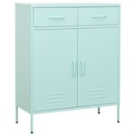 vidaXL Armoire de rangement Vert menthe 80x35x101 5 cm Acier