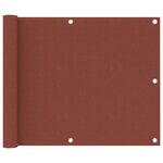 vidaXL Écran de balcon Terre cuite 75x500 cm Tissu Oxford