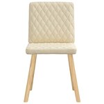 vidaXL Chaises à manger lot de 6 crème tissu