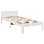 VidaXL Cadre de lit familial sans matelas blanc 240x200 cm
