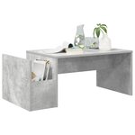 vidaXL Table basse Gris béton 90 x 45 x 35 cm Bois d'ingénierie