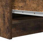 vidaXL Buffet chêne fumé 29 5x34x76 cm bois d'ingénierie