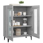vidaXL Buffet sonoma gris 69 5x34x90 cm bois d'ingénierie